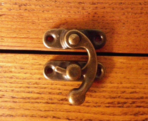 Pair of buckle clasps box closer latch decoration ornate bronze finish C024 Pair of buckle clasps box closer latch decoration ornate bronze finish C024