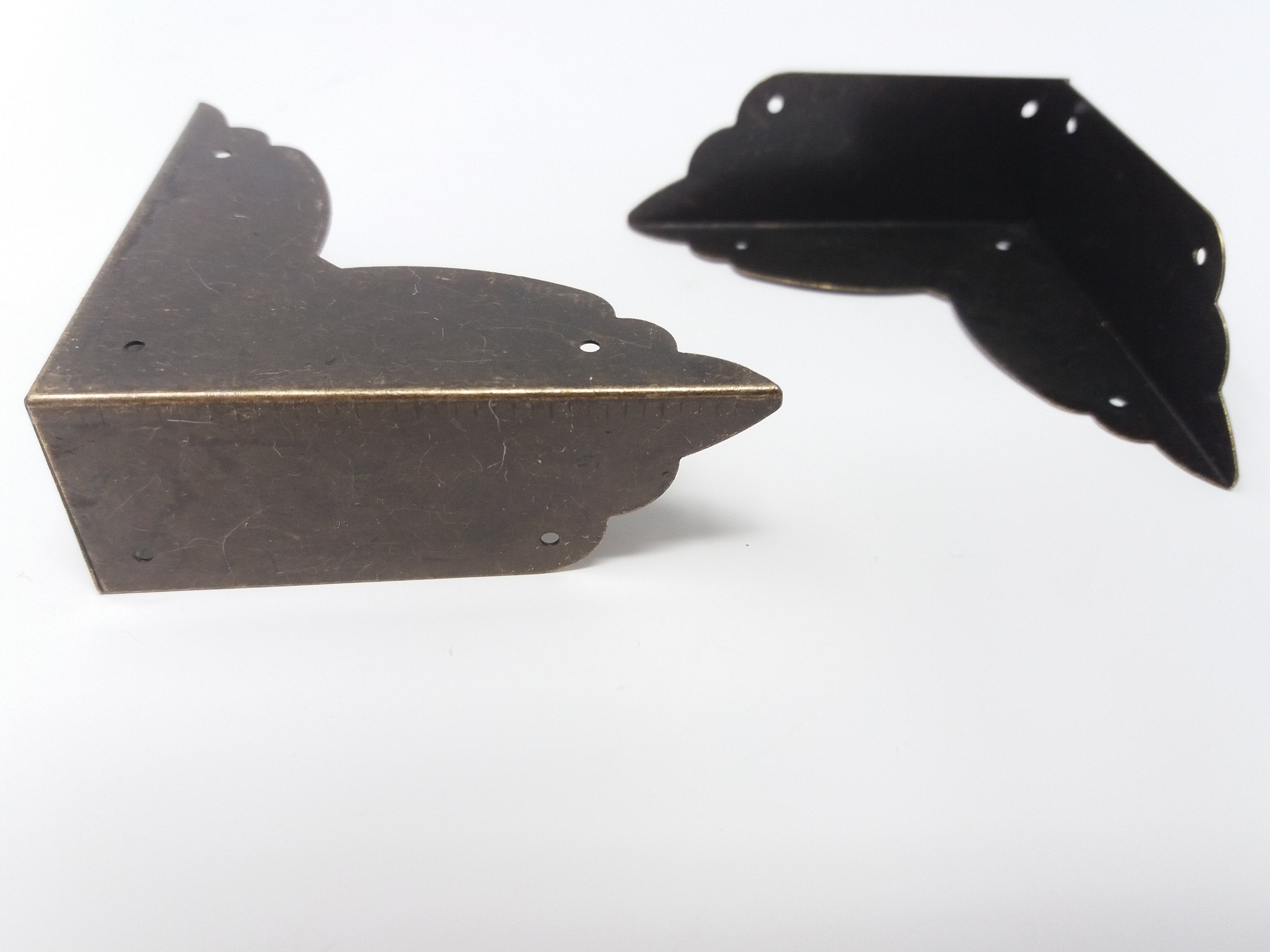 Protezione Angolare Decorativa In MetalloDesk Bordo Decorativo, Angoli Protettivi For Scatole, Angolo Bronzo Antico, Protezioni Angolari In Metallo, Protezioni Angolari Scatola, Protezioni Scatola In - Foto 3