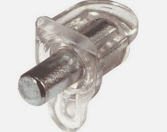 Shelf Stud Fits 5mm Diameter Hole Reinforced Transparent 60kg Pack 20 C050