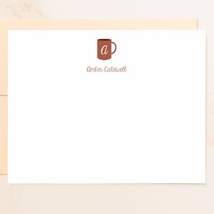 Coffee Note Cards Coffee Addict Gift Social Stationery Correspondence Cards Personal Notecards Letter Writing Set Host Gifts C1 image 2