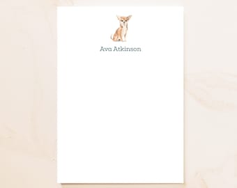 Chihuahua Personalized Notepad - Dog Lovers Gift - Dog Owner Notepad - Dog Stationery - Social Stationery - Custom Dog Gift - DG1