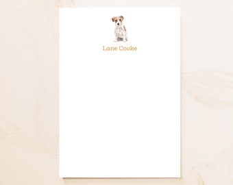 Jack Russell Personalized Notepad - Dog Lovers Gift - Dog Owner Notepad - Social Stationery - Custom Dog Gifts - Stationary - DG1