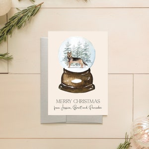 German Shepherd Christmas Card - German Shepherd Holiday Cards - Dog Christmas Card Set - Unique dog Holiday Card - Holiday Cards Pack - DG4