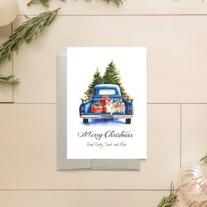 Corgi Christmas Cards, Corgi Holiday Card, Dog Christmas Card, Pembroke Welsh Corgi Cards, Dog Christmas, Personalized Christmas Cards, DX4