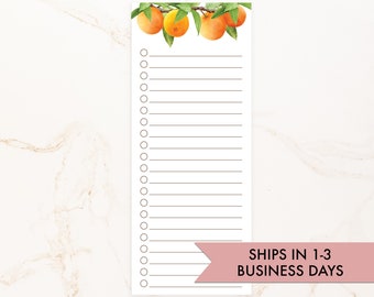 Oranges Notepad - Citrus Market Notepad - Orange Grocery Notepad -  Lined Notepad - Social Stationery - Stationary Gift - Orange Memo - QSOR