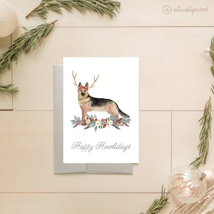 German Shepherd Christmas Card - German Shepherd Holiday Cards - Dog Christmas Card Set - Unique dog Holiday Card - Holiday Cards Pack - DG3