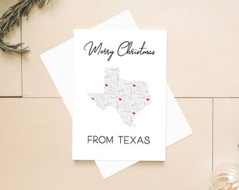 Texas Christmas Cards 2022 Texas Christmas Card | Etsy