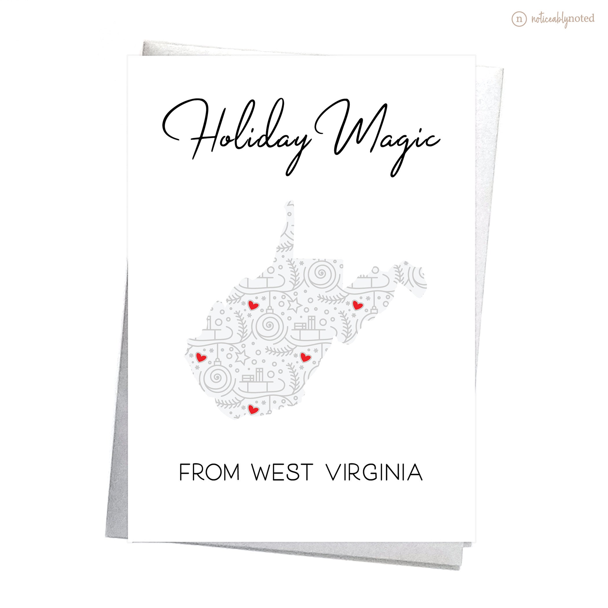 West Virginia Christmas Cards WV Holiday Cards Christmas Etsy