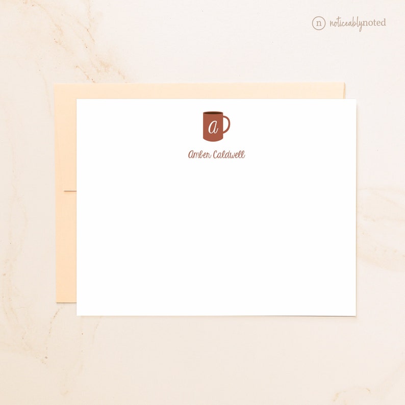 Coffee Note Cards Coffee Addict Gift Social Stationery Correspondence Cards Personal Notecards Letter Writing Set Host Gifts C1 image 2