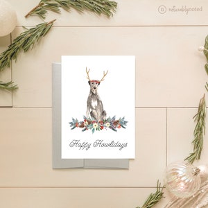 Irish Wolfhound Christmas Card - Irish Wolfhound Holiday Cards - Dog Christmas Card Set - Unique Holiday Card - Holiday Cards Pack - DG3