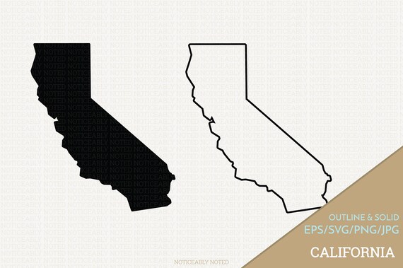 California Vector State Clipart CA Clip Art SVG California Vector State Clipart CA Clip Art SVG