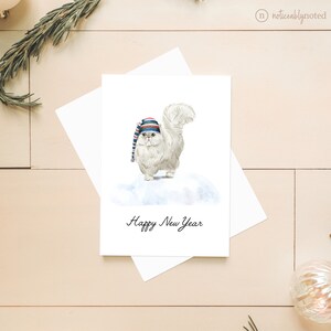Persian Christmas Card - Persian Cat Holiday Cards - Cat Lover Christmas Card Set - Unique Holiday Card - Cat Lady Holiday Cards Pack - CT2