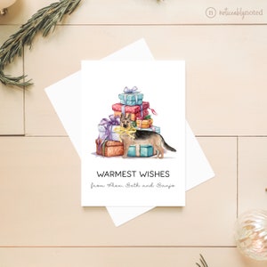 German Shepherd Holiday Greeting Cards, German Shepherd Christmas Card, German Shepherd Christmas Greeting Cards, Dog Christmas Cards, DH4