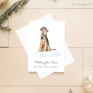 Welsh Terrier Christmas Card - Welshie Dog Holiday Cards - Dog Christmas Card Set - Unique Holiday Card - Holiday Cards Pack - DG2