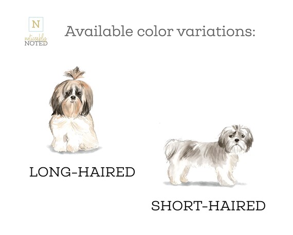 Shih Tzu Personalized Notepad Dog Lovers Gift Dog Owner Etsy