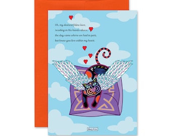 My Feline Love Pet Loss Cat Sympathy Card