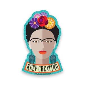 Frida Kahlo sigue creando calcomanía adhesiva