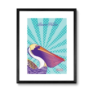 Pelican Art Print- Brown Pelican - 8x10 Florida Birds