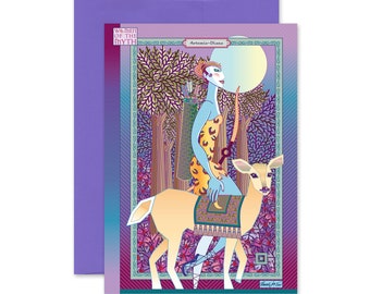 Goddess Artemis Diana Greeting Card 5x7