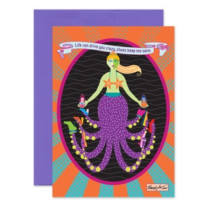 Shoes For Sanity Octopus Greeting Card