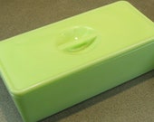 Four Pieces of Jeanette Jadeite Refrigerator Dishes