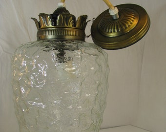 Large Glass Hanging Porch/Entryway Pendant Light