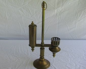 Whale Oil Lamp made of Brass, Large 20 Inches
