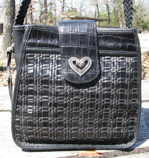 brighton basket weave purse