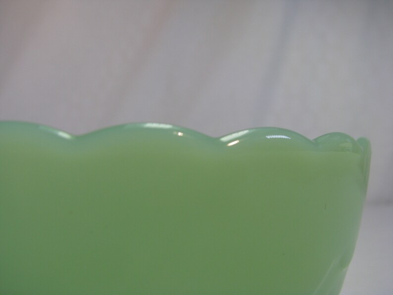 Unbelievable Fluted Jadeite Bowl by Fire King 5.25