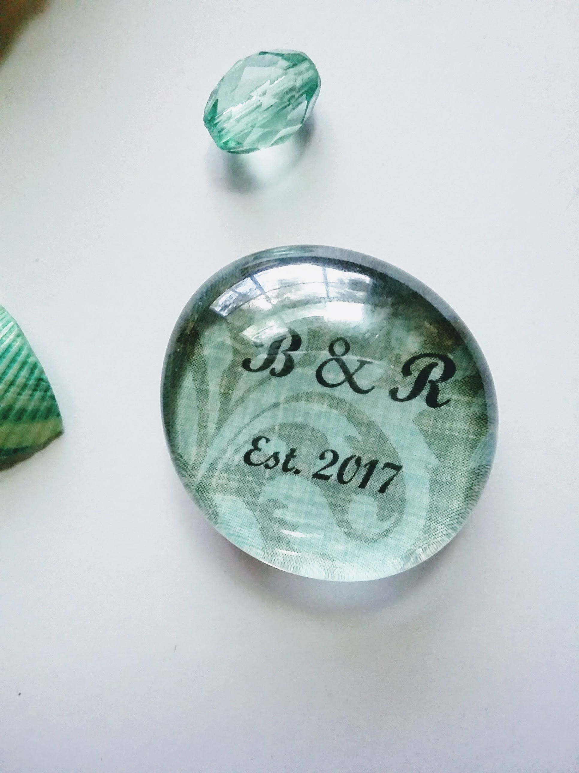 Decorative Custom initials established 2017 Etsy