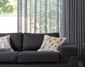 Gray Drapes Etsy
