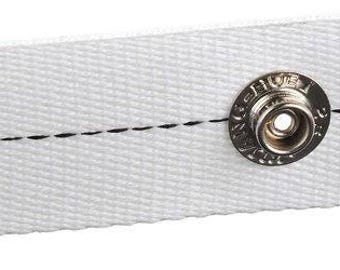 Cinta adhesiva ondulada con broches, cortada a medida – Cinta blanca para cabecera de cortinas con broches metálicos – Cinta profesional para cortinas con pliegue en S.
