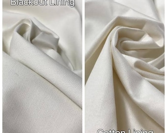 Blackout, Dimout, Sheer or Cotton lining