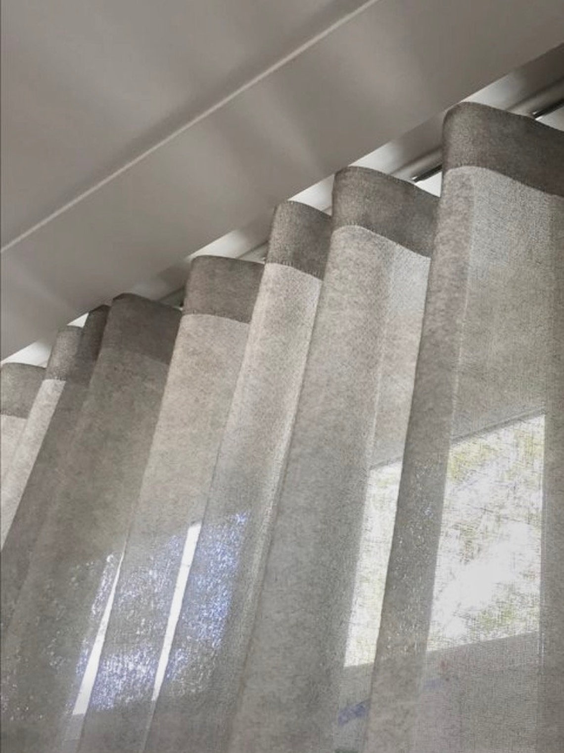 Custom Sheer Ripple Fold Drapery Panel.Pulse Drapery Etsy