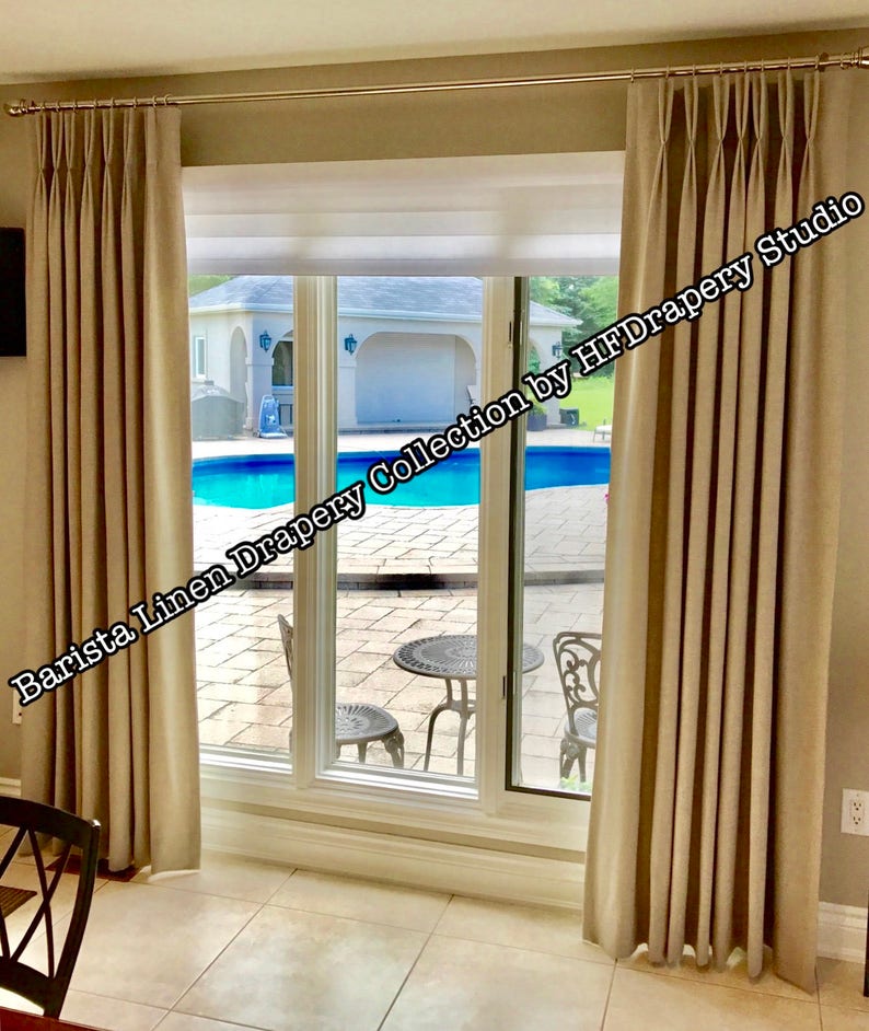 New Barista Custom Linen Drapery Collection in 32 Colors. Etsy Canada