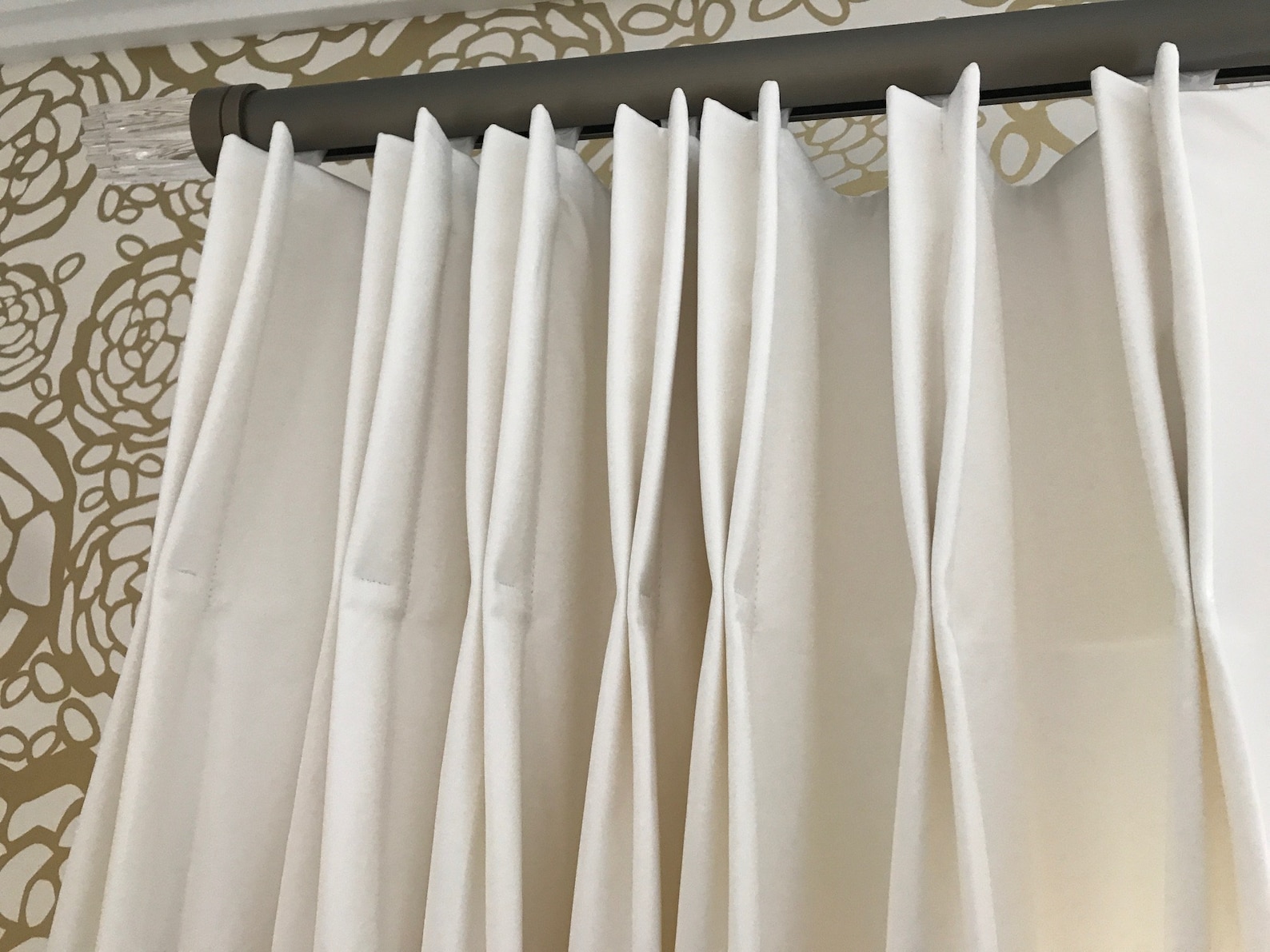 Ripple fold designer drapery rods in 4 color finishes. 6.5ft | Etsy