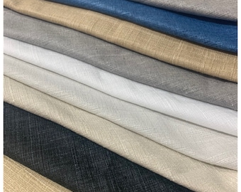 Pembrook Faux Tussah Silk drapery fabric by the yard. 38 colors.