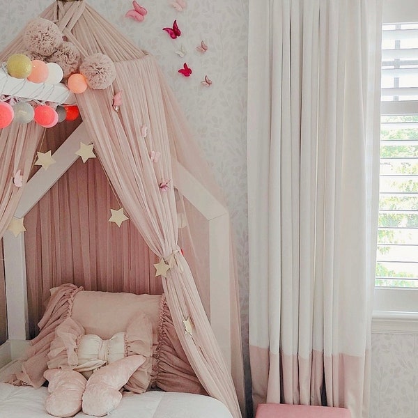 Pastel Color Curtains Etsy