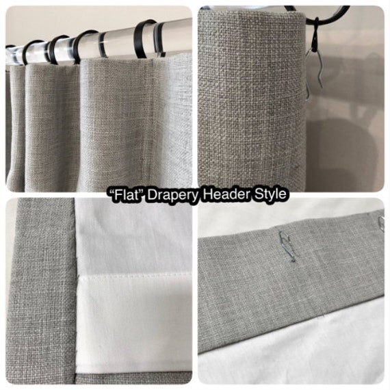 Herringbone Tweed Texture Designer Blackout Thermal Drapery Panels
