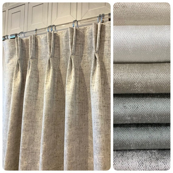 Reverie French Pleat Custom Drapery in 25 Fabric Color Options