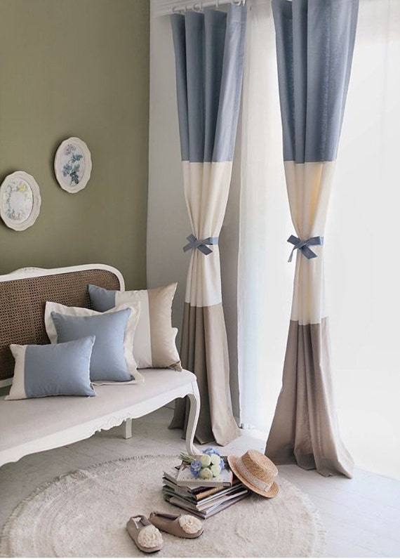 Legacy Exclusive Color Block Design Drapery All Handmade In Etsy