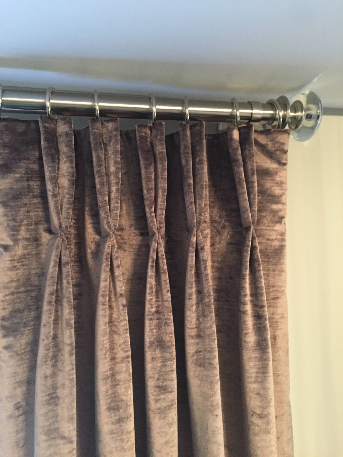 Storm Velvet Drapery Panels. Professionally Tailored Velvet Etsy