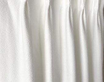 Boucle Drapery Panel: Custom French Pleat, Designer Fabric.North American custom drapery