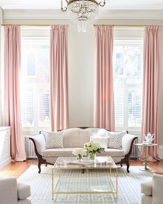 Louis Vuitton Pink Luxury Fashion Window Curtain Home Decor in