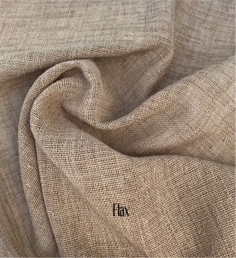 Tuscany Ripple Fold Design Sheer Faux Linen Drapes. Custom ...