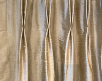 Shalimar 100% Silk Drapery Collection. 78 colors! High Quality Custom Silk Drapery. Pinch Pleat, French Pleat Curtains. Made in Canada