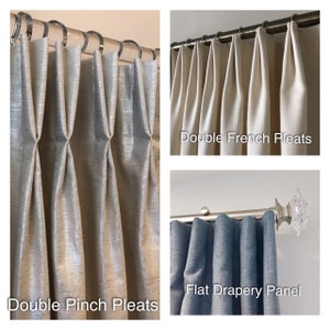 Shimmer Linen Drapery Collection. Modern Silver Metallic and Gold ...