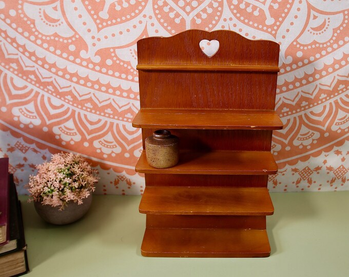 Vintage Small Narrow Wall Shelf Old Trinket Shelf Old Rustic Etsy