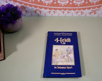 Książka Vintage Heidi autorstwa Johanny Spyri. Klasyczne przygody. Książki