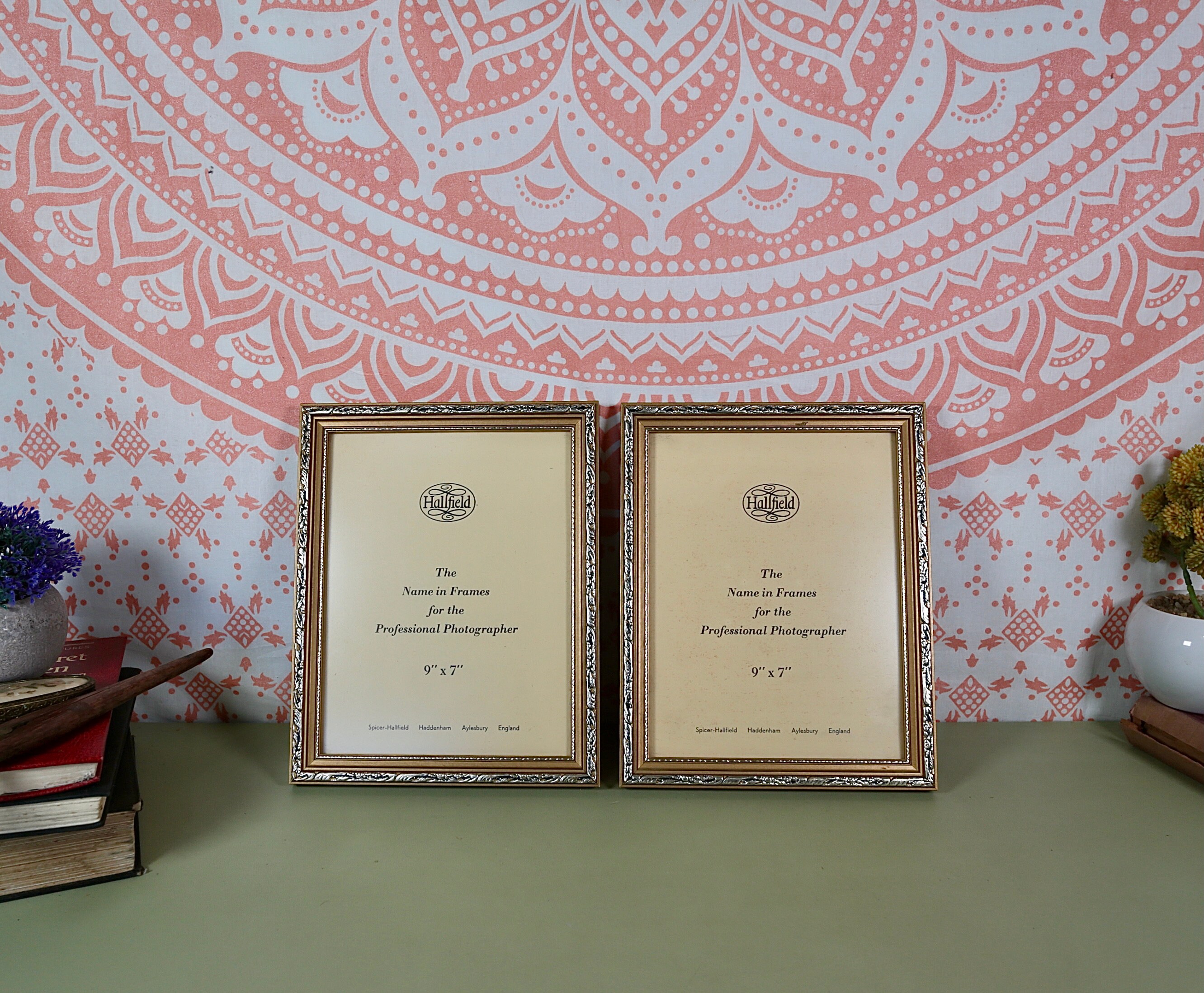 Vintage Pair of Gold Coloured Photo Frames Old Halifield Photo Etsy UK